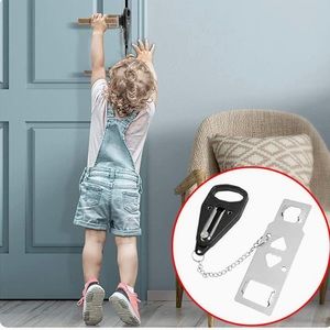 Portable door lock for child protection as well as over all family safety